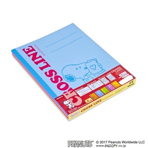 ナカバヤシ　クロスラインノート/スタンダード/ピーナツツ/5冊パック　ノS-58A-5P