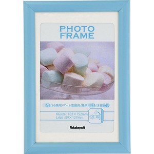 ナカバヤシ　PVCフォトフレーム/KG・L/ブルー　フ-TPS-201-B