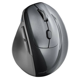 ナカバヤシ　高速スクBTエルゴ5ボタンBlueLEDマウス/グレー　MUS-BKF177GY