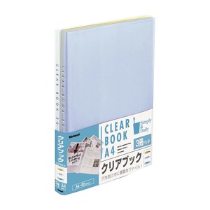 ナカバヤシ　クリアブック　ウォーターカラーA4判20P　3冊ミックス　CBE5032-3P
