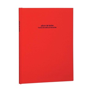 ナカバヤシ　ドゥファビネ100年アルバムブック式　A4ノビ　レッド　アH-A4PB-181-R