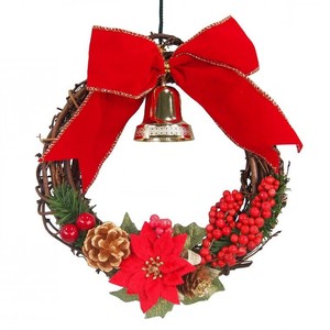クリスマスリース20cm レッド