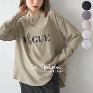 【2025AW新作入荷】英字×アニマルプリントカットソー　SKYpink東京