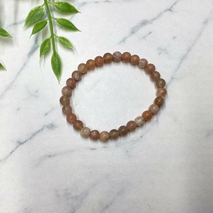 Gemstone Bracelet Pearls/Moon Stone Natural Stone Pink One size fits all