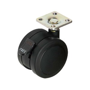 26374 双輪キャスター60mm プレート・ストップ付 0026374