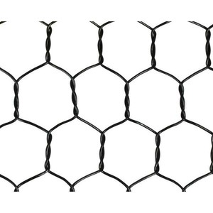 ビニール亀甲金網 0.85×16×450mm ブラック 1M巻 00956215
