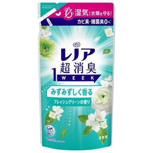 レノア超消臭1week　みずみずしく香るフレッシュグリーンの香り　つめかえ用 340ml 【柔軟剤】
