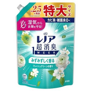 レノア超消臭1week　みずみずしく香るフレッシュグリーンの香り　つめかえ用特大サイズ 770ml