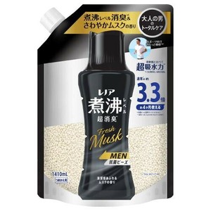 レノア煮沸レベル消臭抗菌ビーズ　MEN　清潔感あふれるムスクの香り　つめかえ用超特大 1410ml