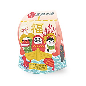【11月中旬発売/8月末〆切 完全予約制】宝船の湯　バスバッグ3包入り【縁起物/お風呂】