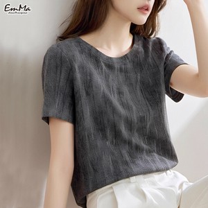半袖Tシャツ グレー きれいめ カジュアル 高級感 【2025SS】 ONA4040
