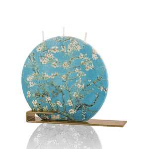 スタンド付キャンドル 無香料 フィンセント・ファン・ゴッホ アーモンドの花 R23D05 ギフト