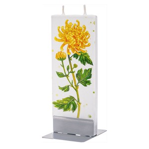 スタンド付キャンドル　無香料　黄色い菊　D21028 ギフト/雑貨/インテリア