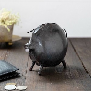 ブロカント アイアン 貯金箱 ブタ【2025新作】
