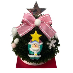 ミニクリスマスツリー ピンク