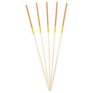 萬洋 2色かんじょう串 (黄・オレンジ)12cm100本入り 18-378E