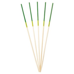 萬洋 2色かんじょう串 (黄緑・緑)12cm100本入 18-378D