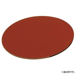 萬洋 丸朱塗り板φ21.5cm(φ24cm用) 21-8161