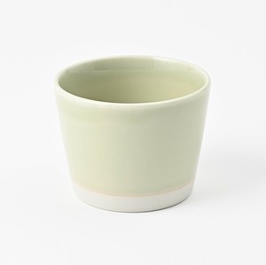 波佐见烧 茶杯 荞麦猪口 绿色 粉彩 日本制造