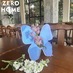 水養フラワー アクリル写真立て花瓶 透明花瓶 北欧スタイル 蝶形花瓶