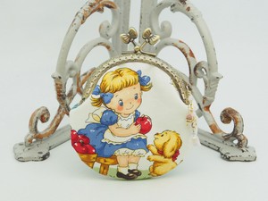 「マーガレットソフィー♡ピクニック1」がま口ポーチ・コインケース（口金8.5センチ）
