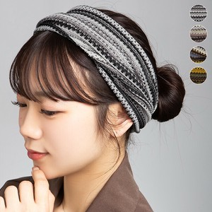 ヘアバンド《メッシュレースヘアバンドターバン 全4色》