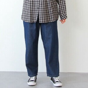 ［2025秋冬新作］9オンスデニム　コクーンパンツ　タックパンツ　デニムパンツ