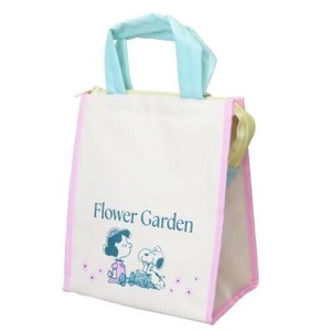 （取り寄せ品）大西賢製販 スヌーピー グッズ お弁当かばん  ランチバッグスクエア M FLOWER GARDEN