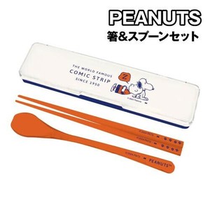 （取り寄せ品）大西賢製販ピーナッツ/スヌーピー 箸＆スプーンセット コンビセット