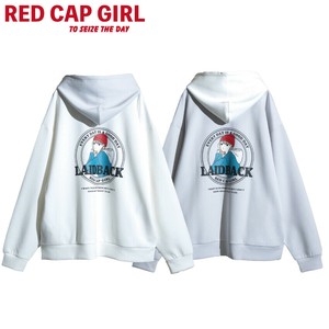 连帽衫 特别价格 太空棉 后背印花 RED CAP GIRL