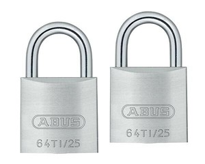 ABUS(アバス)　TITALIUM南京錠(同一キー) 25mm 6本キー BP64TI25KA2 00721294