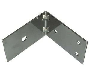 ハイロジック　F-718　ステンエクボアングル　90mm　ネジ・ボルト穴タイプ　16718
