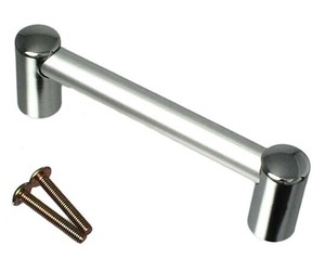 アイワ　AP-431C　パイプハンドル丸座　90mm　シルバー　1個入　113434