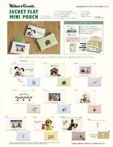 【予約品】ウォレスとグルミット シークレットフラットミニポーチ《 8/7(木) 予約〆切り》