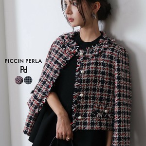 Jacket Tweed Collarless jacket [A/W NEW]