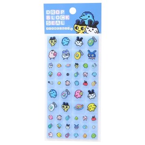 【取寄品】【シール】たまごっち ドロップブロックシール ブルー
