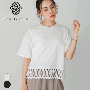 【SALE】裾レースミディアムTシャツ◇裾の繊細なレースがフェミニンな印象のTシャツ