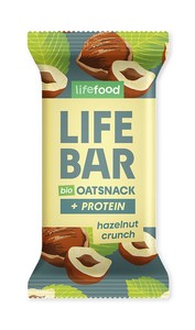 ライフバー オーツスナック プロテイン ヘーゼルナッツクランチ