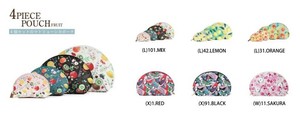 4PIECE　POUCH　ポーチ　4Pセット　フルーツ/スニーカー/桜　全6種アソート　12個入り