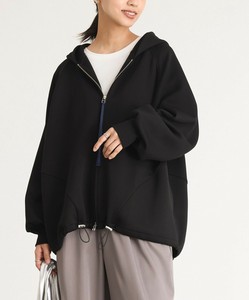 ダンボールジップパーカー レディース トップス パーカー 長袖 ダブルジップ 大きいサイズ AW