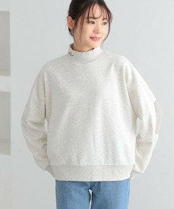 ハイネックロゴ刺繍スウェット レディース トップス プルオーバー 長袖 大きいサイズ SS AW