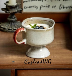 【定番商品】早い者勝ち マグカップ 陶高脚杯 手作り 陶磁器コーヒーカップ おしゃれな  杯振り子