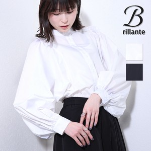 BIGバルーン袖 バンドタイデザインブラウス  トップス羽織　2025定番　BRILLANTE東京（181428）