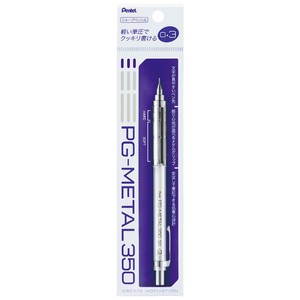 【Pentel（ぺんてる）】PG-METAL350   0.3mm  クリアホワイト   / シャープペンシル