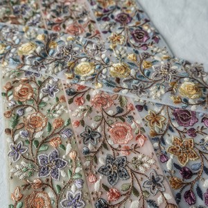 インド刺繍リボン　1mカット_C110