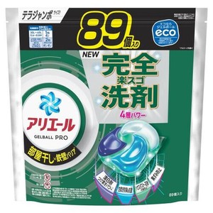 アリエールジェルボールプロ　部屋干し用　つめかえテラジャンボサイズ 89個入 【衣料用洗剤 生乾き防臭】