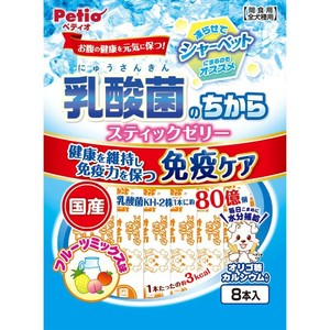 ［ペティオ］乳酸菌のちから スティックゼリー フルーツミックス味 8本入