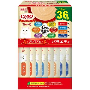 ［いなばペットフード］CIAO プレミアムちゅ〜る バラエティBOX 14g×36袋