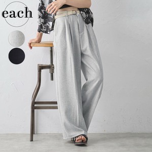 【each 新作】美シルエット！ベルト付きワイドパンツ 2025人気 2025SS each東京