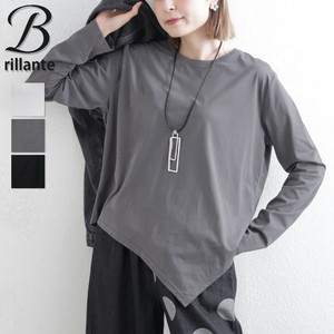 【9/19予約販売】裾アシンメトリーカット ロングスリーブトップス 2025aw 人気通年定番 （186169）